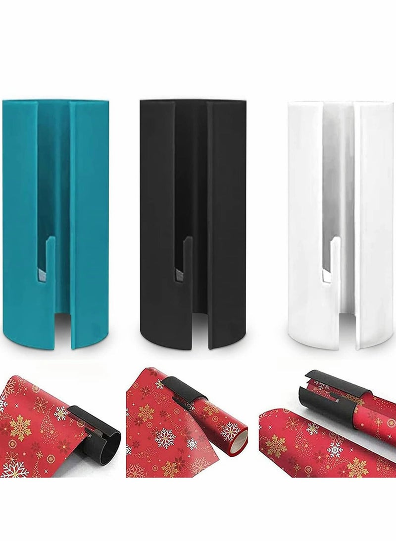 Generic Wrapping Paper Cutter, 3 Pcs Gift Wrap Cutter, Portable Paper Roll Cutter, Sliding Wrapping Paper Cutter Tool, Safer And Easier Cut, Gift Wrapper Cutter  - Image 1
