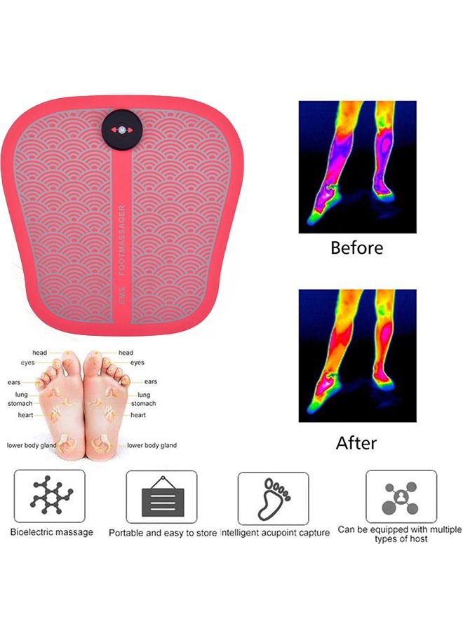 Generic Household Pulse Foot Massage Mat EMS Foot Therapy Acupoint Electric Massager Foot Massage  - Image 2