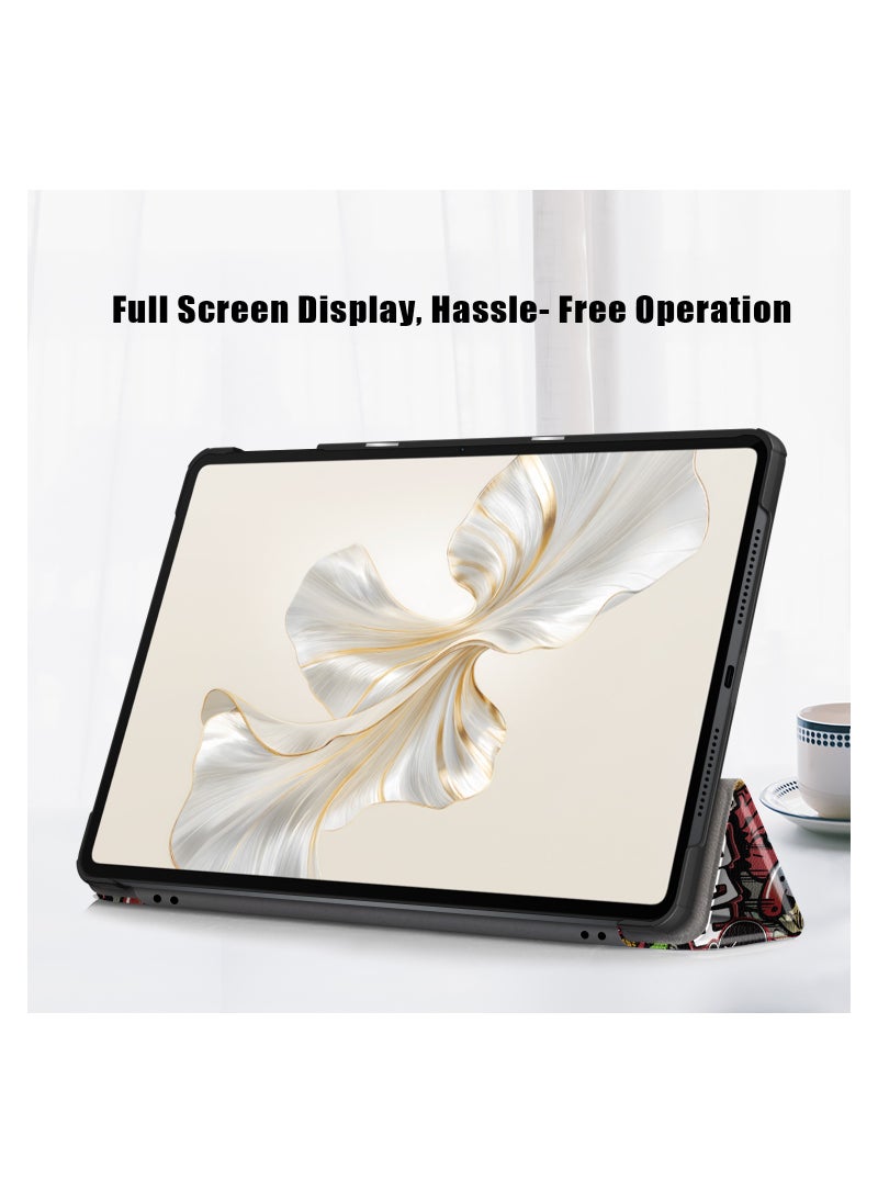Fankalo - Tablet Case for Honor Pad 9 Ultra-Thin PU-Leather Hard Shell Cover - Image 1