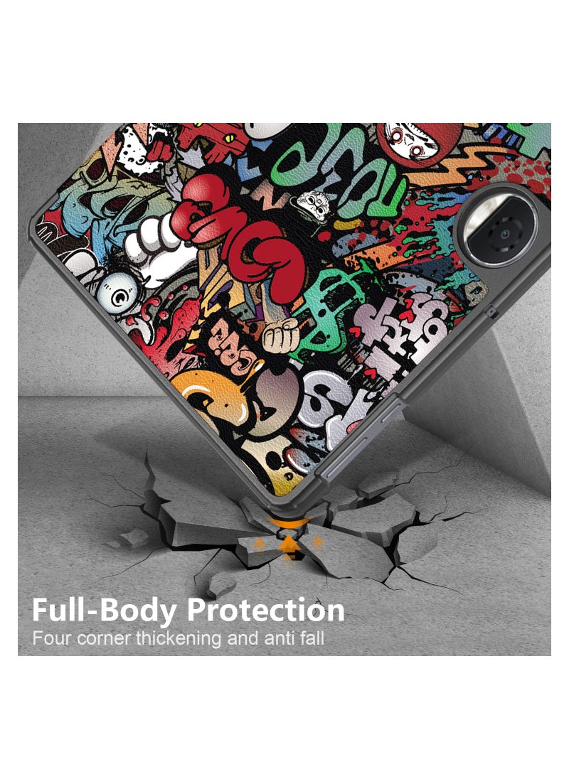 Fankalo - Tablet Case for Honor Pad 9 Ultra-Thin PU-Leather Hard Shell Cover - Image 1