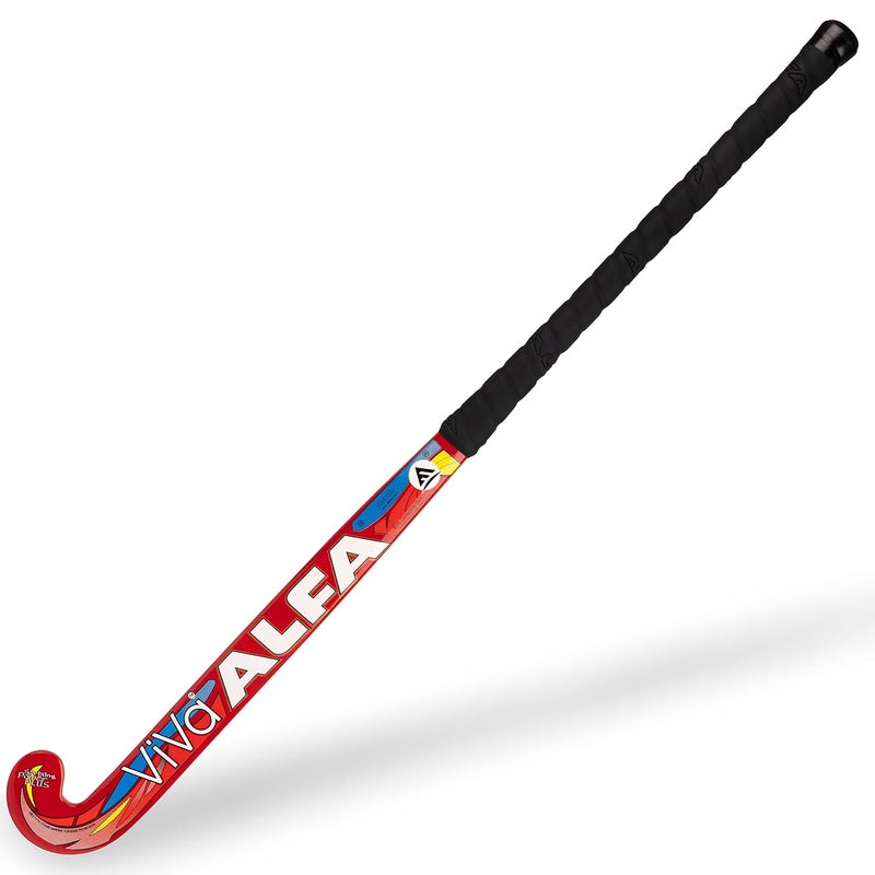 ALFA عصا هوكي فيفا المركبة مع حقيبة العصا وكرة مجوفة مجانية (أحمر/انحناء منخفض، 37 بوصة) - Image 4