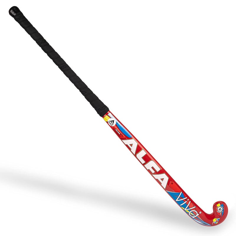 ALFA عصا هوكي فيفا المركبة مع حقيبة العصا وكرة مجوفة مجانية (أحمر/انحناء منخفض، 37 بوصة) - Image 3