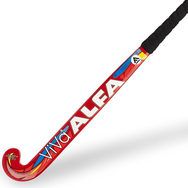 ALFA عصا هوكي فيفا المركبة مع حقيبة العصا وكرة مجوفة مجانية (أحمر/انحناء منخفض، 37 بوصة) - Image 2