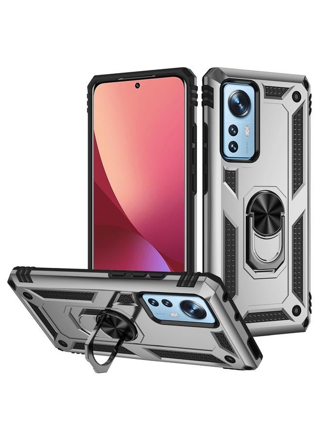 إيروريكس جراب لهاتف Xiaomi 12 Pro مقاوم للصدمات مصنوع من مادة TPU + PC مع حامل - Image 1