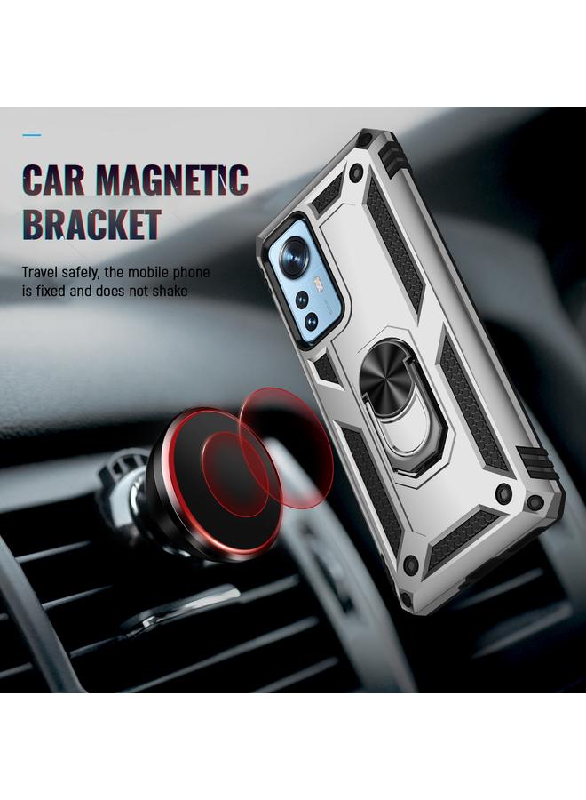 إيروريكس جراب لهاتف Xiaomi 12 Pro مقاوم للصدمات مصنوع من مادة TPU + PC مع حامل - Image 4