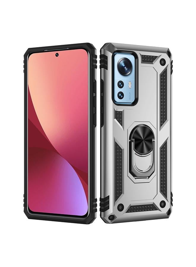 إيروريكس جراب لهاتف Xiaomi 12 Pro مقاوم للصدمات مصنوع من مادة TPU + PC مع حامل - Image 2