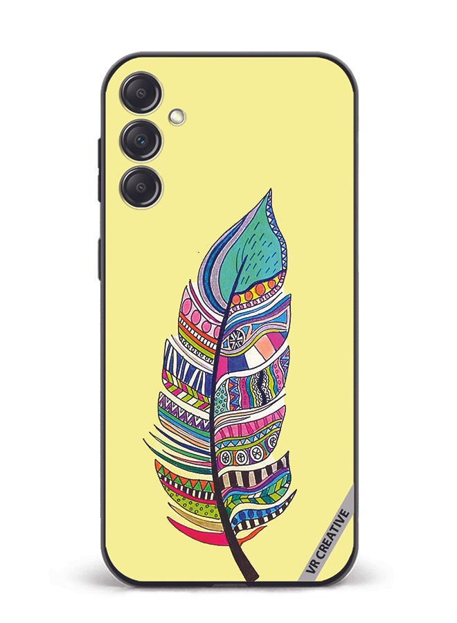 VR CREATIVE Protective Case Cover For Samsung Galaxy A54 Feather Design Multicolour - Image 1