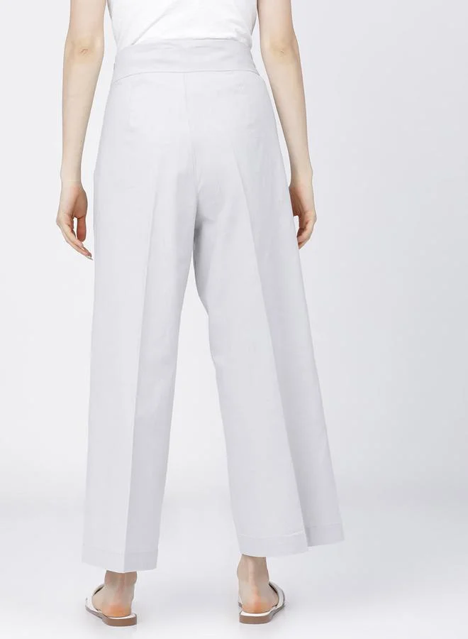 Tokyo Talkies High Rise Flared Parallel Trousers