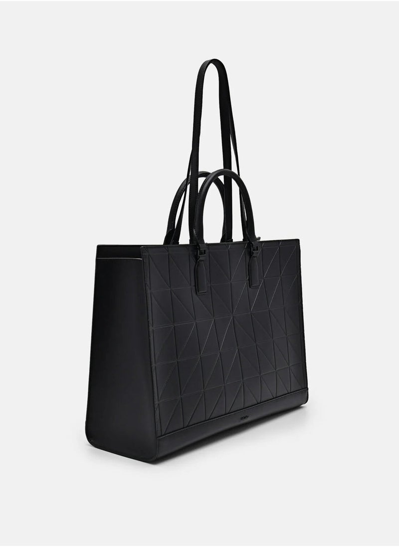 Pedro - Pedro Studio Leather Pixel Tote Bag - Image 1