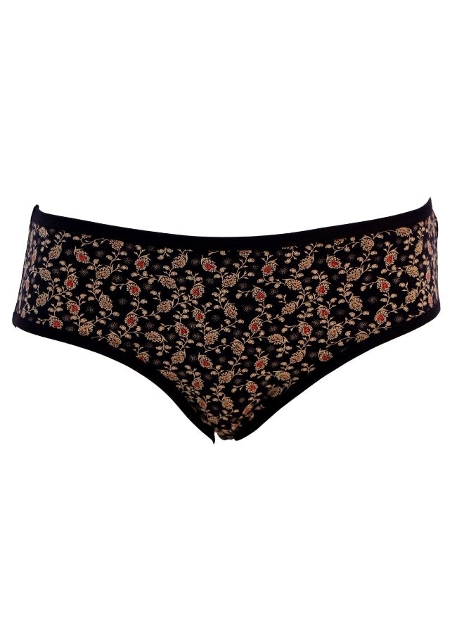JOANNA JOANNA N077 Women's Heart & Floral Design Mid Rise 3-Pack Panties, Multicolor  - Image 5
