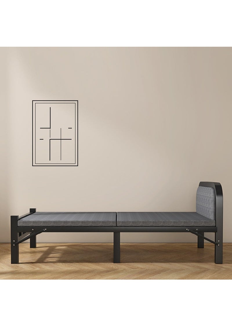 XiuWoo Queen Size Roll Away Folding Bed with Mattress with Soft-padded Headboard Sturdy Carbon Steel Frame, Thickened Mattress, Skin-Friendly Fabric, Easy to Fold and Store, 500KG Max Load Capacity,190 * 90cm  - Image 3