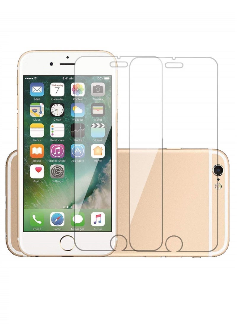 Super 2 Pieces Tempered Glass Screen Protector Clear Designed For iPhone 8 Plus Full Screen Coverage And Bubble Free - Image 1