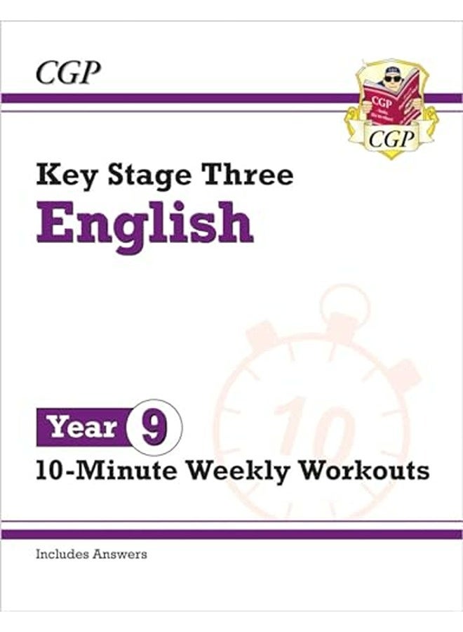 New Ks3 Year 9 English 10Minute Weekly Workouts By CGP Books - CGP Books Paperback