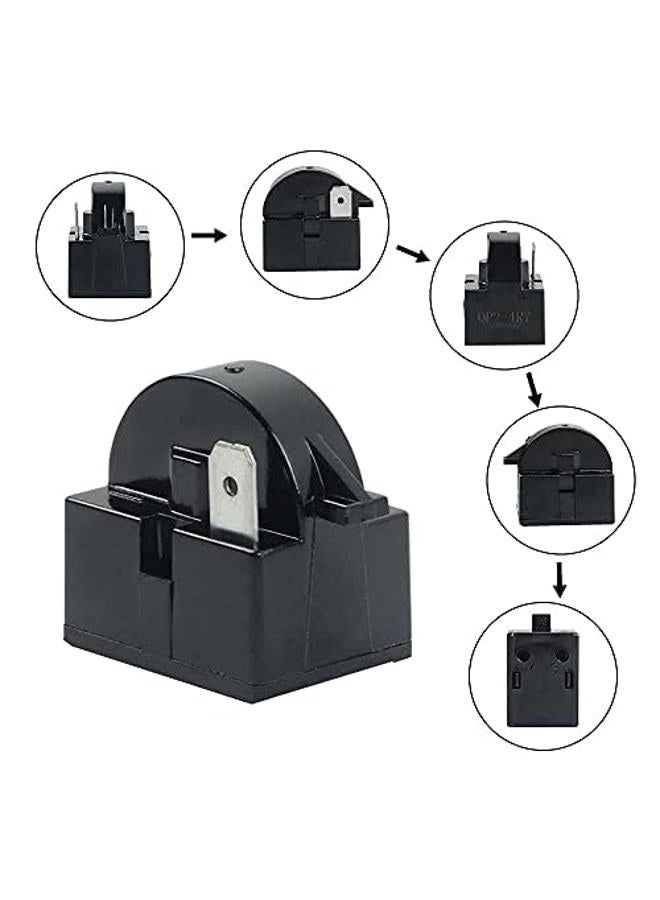 FLYPIG QP2-4.7 4.7 Ohm 1 Pin Refrigerator PTC Starter Relay Black For Vissani Danby Compressor - Image 4