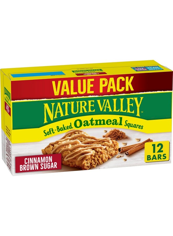 Nature Valley Soft-Baked Oatmeal Squares, Cinnamon Brown Sugar, 12 ct, 14.88 OZ - Image 1