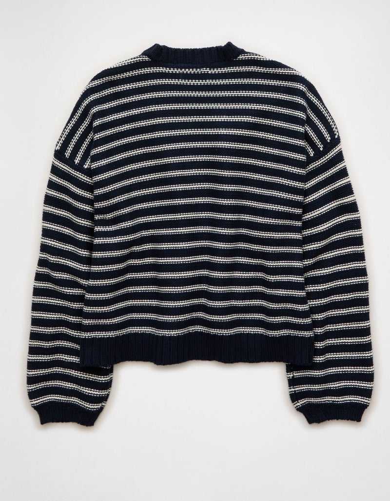 American Eagle AE Balloon-Sleeve Open-Front Cardigan - Image 5