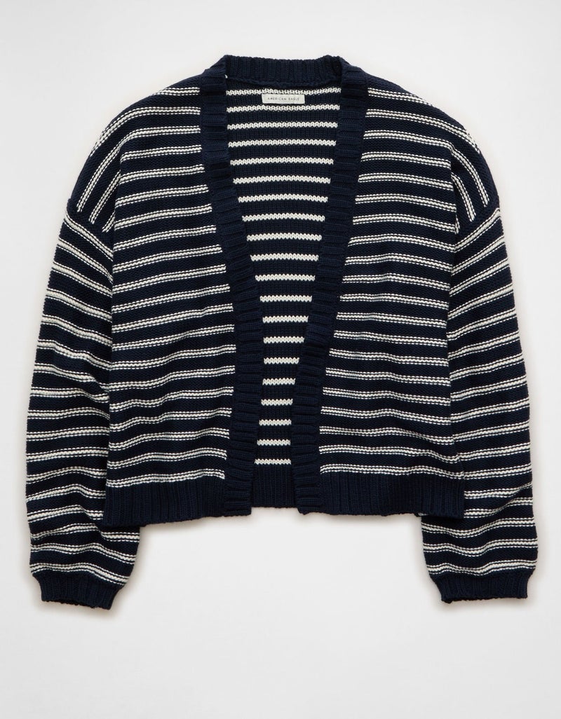 American Eagle AE Balloon-Sleeve Open-Front Cardigan - Image 4