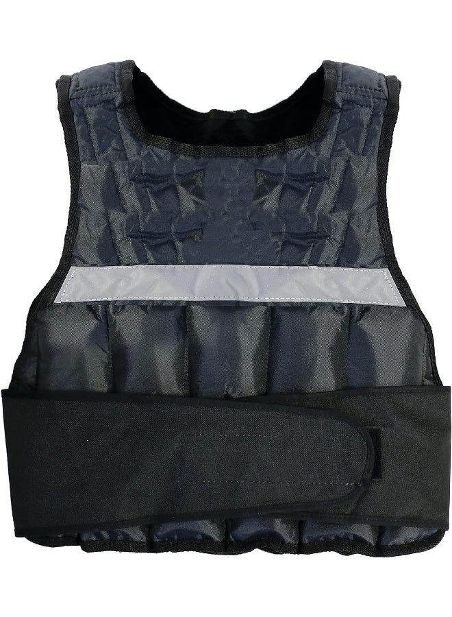 GoFit Padded Adjustable Weighted Vest - Resistance Training, Black, 20 pounds - Image 3