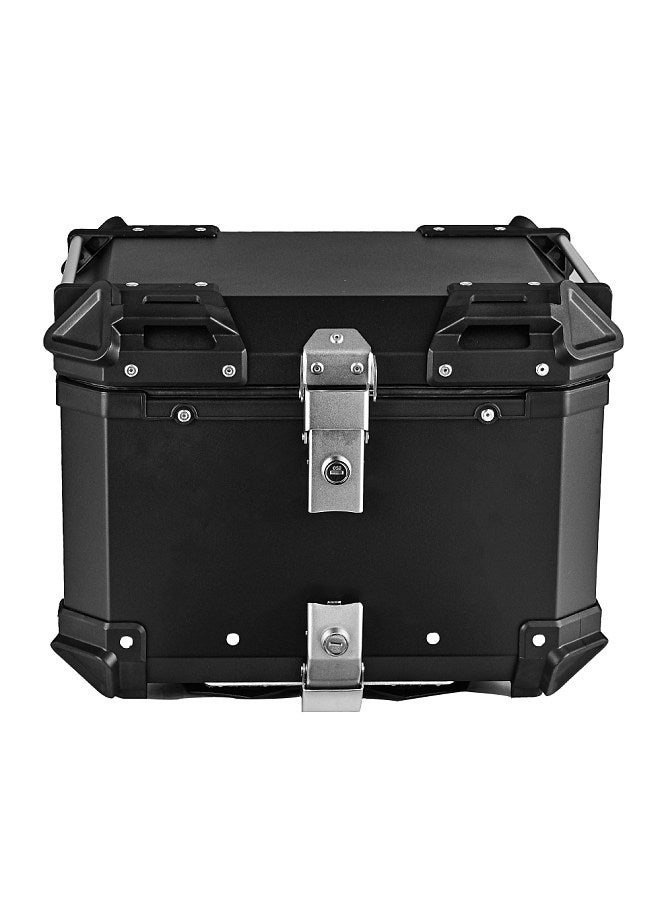 Generic 36L Motorcycle Rear Trunk Aluminum Alloy Luggage Case Quick Release Motorbike Tail Storage Box Waterproof & Shock Absorption with 2 Keys Reflective Sticker  - Image 1