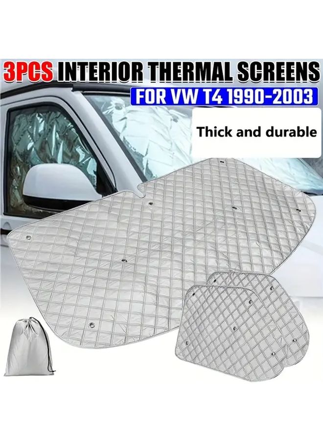 Volkswagen T4 Car Sunshade Cover Set of 3 Pieces - Image 3