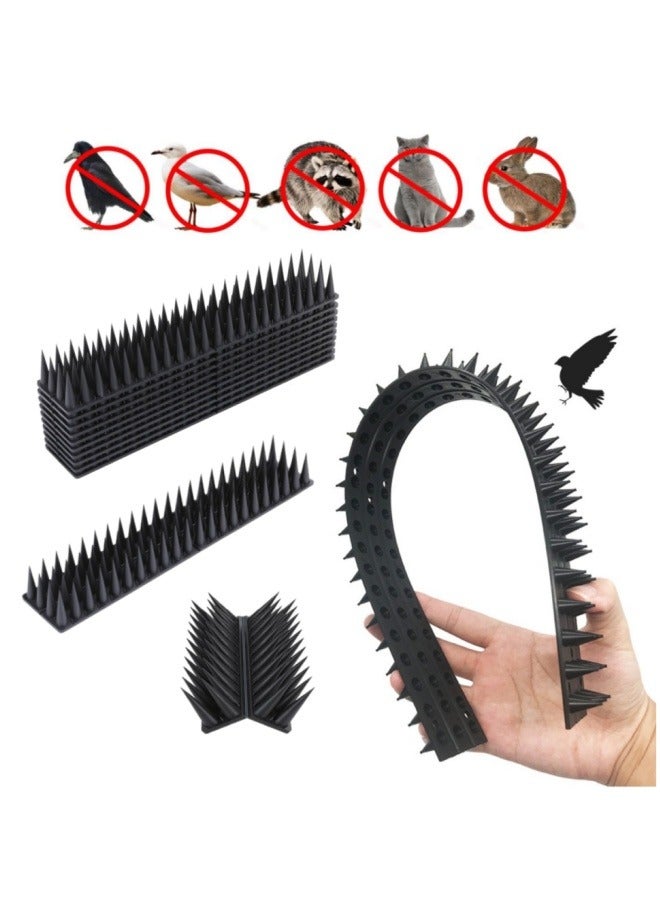 10 قطع من مسامير الطيور، 10 قطع من مسامير الحمام، مسامير الطيور الرادعة للحمام والطيور الصغيرة الأخرى، مسامير الطيور ذات الشوكة العالية للخارج، سهلة التركيب، تستخدم للسقف الخارجي للشرفة - Image 1