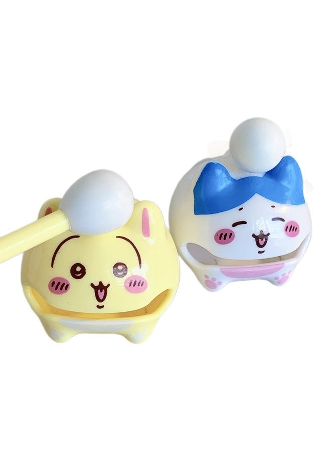 2pc-Gii Xiao Ba Stress-Relief Office Zen Ornament Funny Percussion Toy Hanging Decoration - Image 2