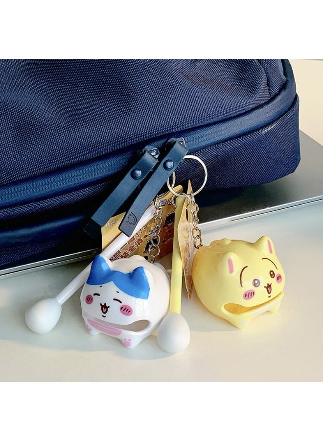 2pc-Gii Xiao Ba Stress-Relief Office Zen Ornament Funny Percussion Toy Hanging Decoration - Image 1