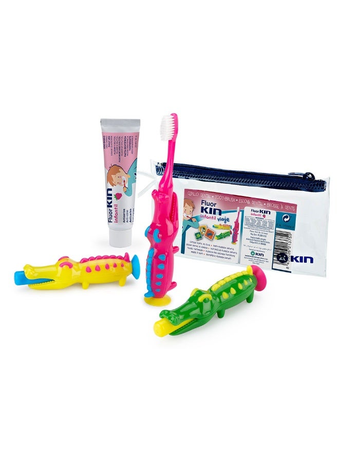 Kin Fluorkin for Children’s Travel Crocodile Set - Image 1