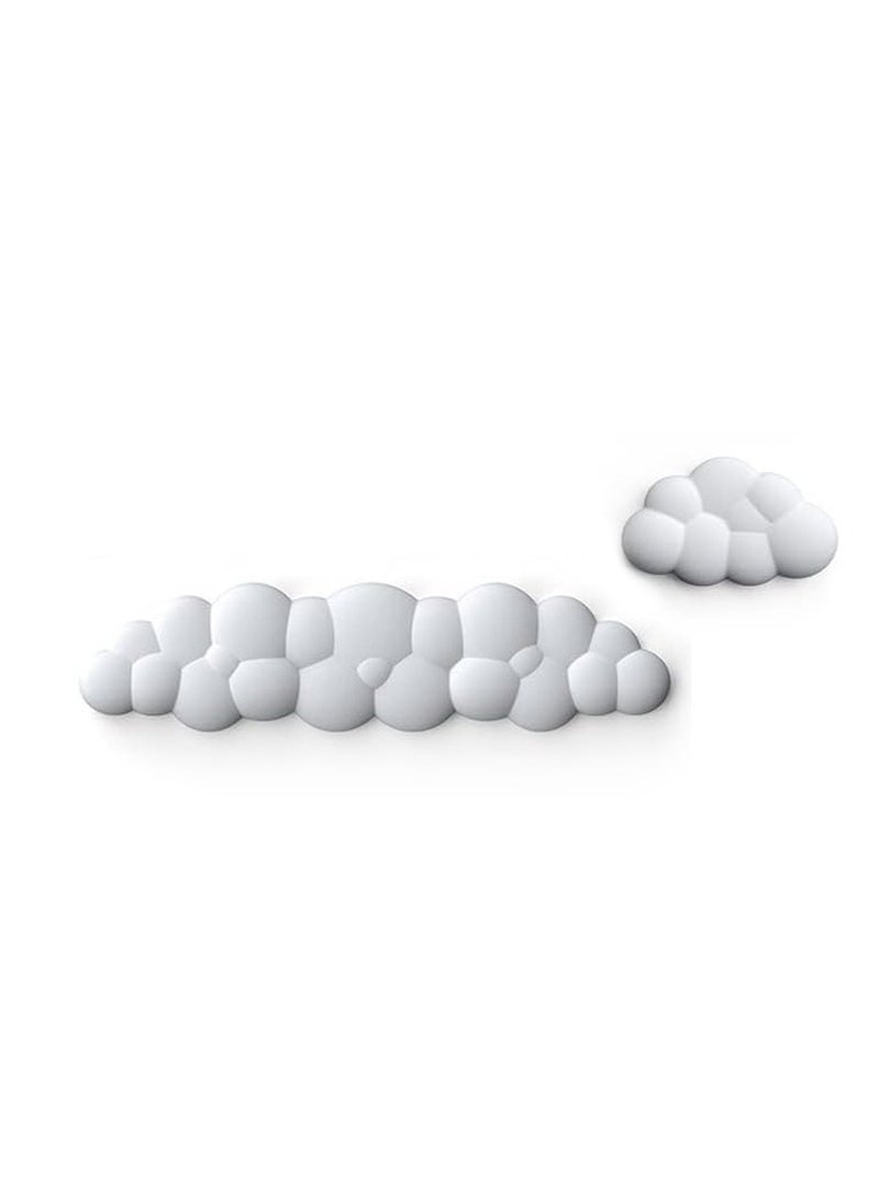 General Cloud Wrist Rest Keyboard, Memory Foam Computer Keyboard Wrist Rest, Ergonomic Keyboard Typing Wrist Rest, Keyboard Pad to Support Home Office Gaming  - Image 1