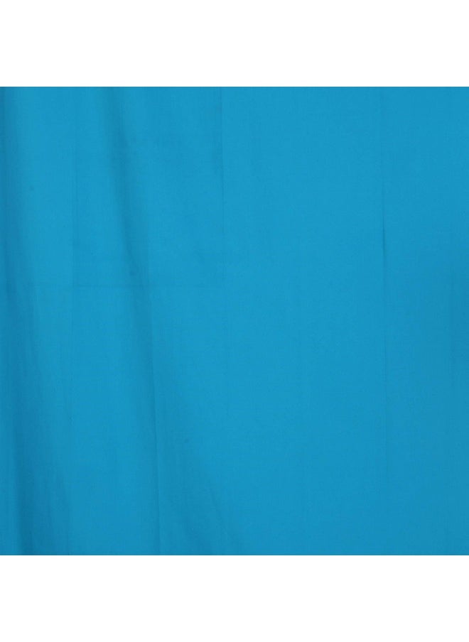 LINENWALAS LINENWALAS Cotton Curtains Set of 2, Canvas Door Curtains for Home Decor, Hangs Elegantly with Back Loops (4.5ft x 7 ft, Turquoise)  - Image 3