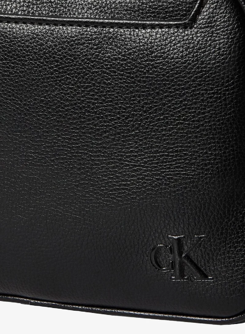 Calvin Klein Black / White Webbing Cargo Camera Bag for Men | Best Price UAE