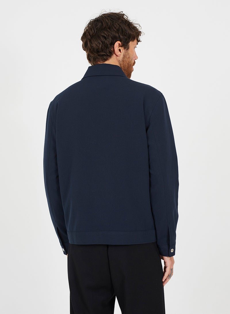 BRAVE SOUL Harrington Zip Through Jacket - Image 3