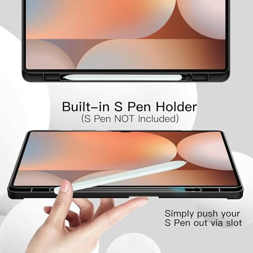 TGK Case for Samsung Galaxy Tab S10 Ultra/Tab S9 Ultra 14.6 Inch/Tab S8 Ultra 14.6 Inch Trifold Smart Stand Cover (Black) - Image 5