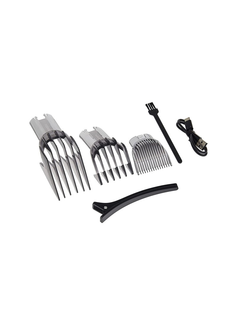 Xiaomi - Hair Clipper 14 Length Comb Settings 5 Length Micro Settings from 0.5MM to 1.7MM 180 Minute Long Battery Life IPX7 - Black - Image 1