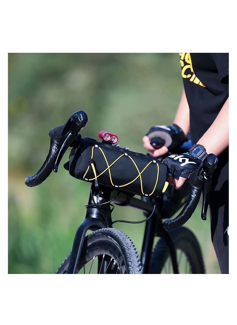 Y&D - Bike Handlebar Bag, Bicycle Front Bag Fram Storage Roll Mountain Road Bikes Commuter Shoulder Professional Cycling Accessories - Image 1