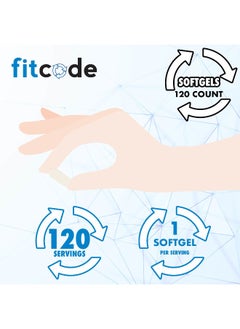 fitcode fitcode, Fish Oil, 1,000 mg, 120 Softgels  - Image 4