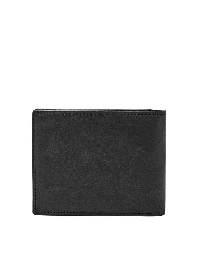 FOSSIL محفظة رجال جلد فوسيل سوداء (Ml3784001) - Image 5