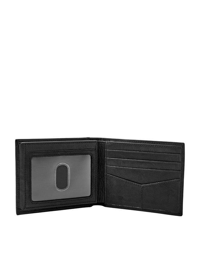 FOSSIL محفظة رجال جلد فوسيل سوداء (Ml3784001) - Image 2