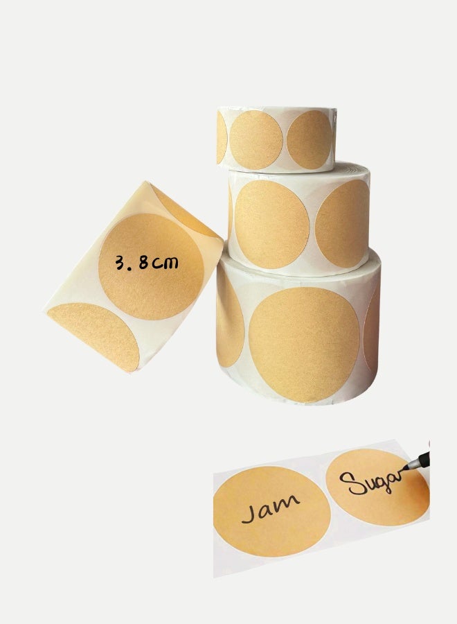 1000 قطعة ملصقات ورق حرفي، ملصقات ملفوفة مكتوبة بخط اليد، ختم صندوق الهدايا للحرف اليدوية اليدوية، القصاصات، ديكور الزفاف/عيد الميلاد - Image 1