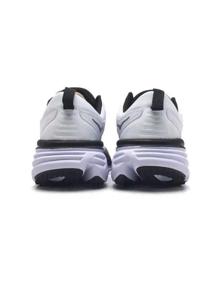 Hoka Bondi 8 Running Shoes – White/Black | Max Cushion & Lightweight Comfort - Image 2