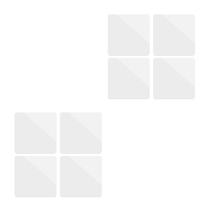 8 pcs Mirror Plate Photo Backdrops Board Nice Photo Accessories - Image 1