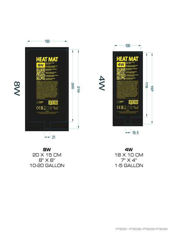 Exo Terra Heat Mat - Self-Regulating Reptile Heating Pad for Terrariums, Conductive Source for Reptiles & Amphibians, Fast Warm-Up, Safe & Energy Efficient, Even Distribution 4W - Image 3