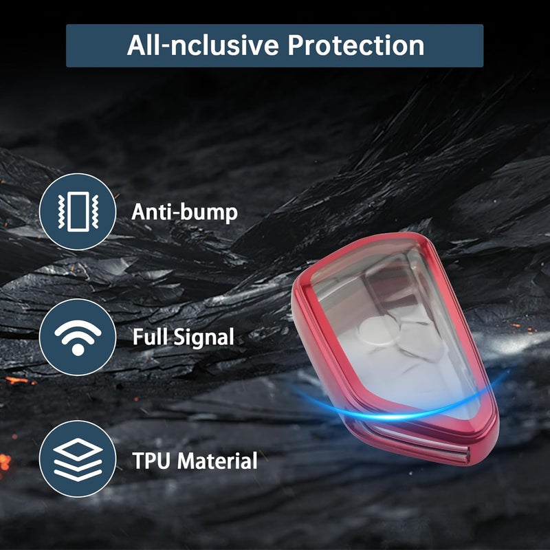 RUIYA Compatible with VW Tiguan 3 | Passat B9 2024 2025 2026 Car Key Cover, Tiguan 2025 2026 TPU Key Cover Key Cover Replacement Remote Control Case Cover Tiguan Accessories - Image 4