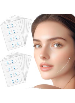 Sibba Face Tape 160 Pcs Invisible Lift Tapes Instant Tightening Sticker Portable Neck Patches Jowls Stickers Saggy Skin Strips Face Care Tape Clear Facical Tape for Double Chin Neck Wrinkle