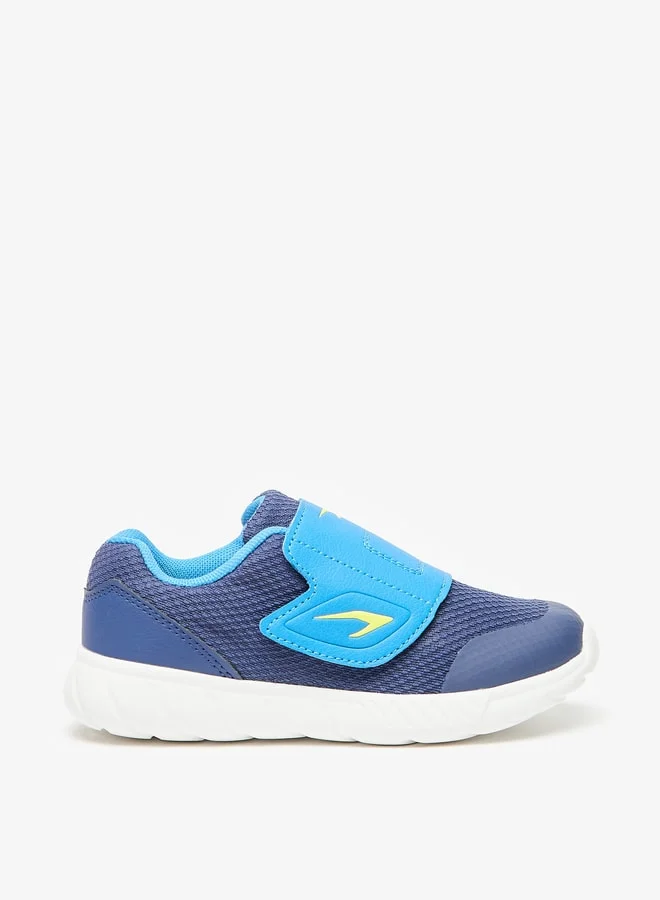 Dash Boys Textured Sports Shoes with Hook and Loop Closure