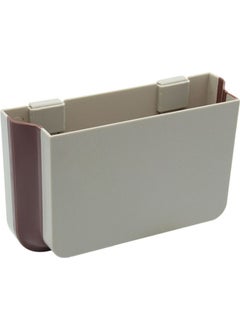 Techmaster Foldable Waterproof Trash Can Behind the Seat for Tme Vehicle Beige  - Image 1