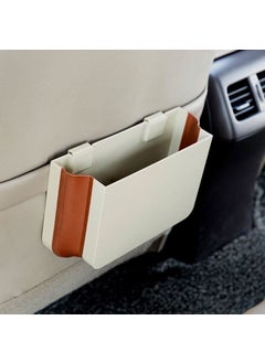 Techmaster Foldable Waterproof Trash Can Behind the Seat for Tme Vehicle Beige  - Image 2