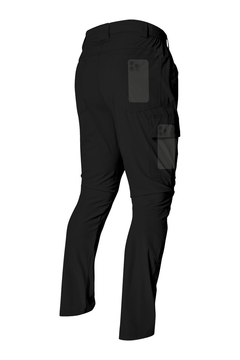 Linlang En Men'S Lightweight Hiking Pants Water Resistant Cargo Pants Quick Dry Travel Fishing Climbing Work Outdoor Pants Black-Xs-30 - Image 1