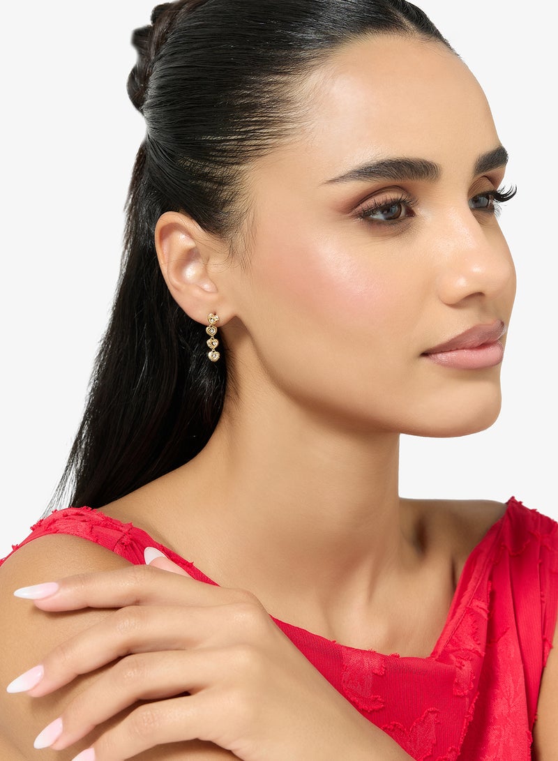 GUESS 24mm Crystal Hearts Pendant Necklace - Image 4