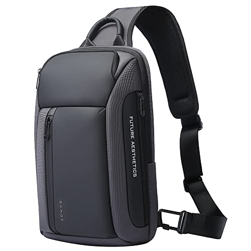BANGE Crossbody Backpack, Shoulder bags for Men, Waterproof Sling Bag (7566Grey) - Image 1